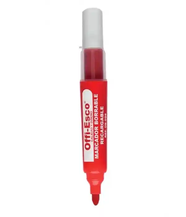 Marcador Recargable Rojo Offi Esco Oe-506