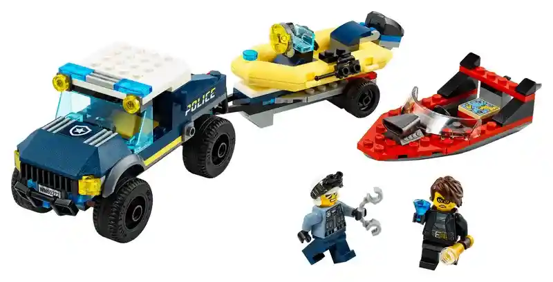 Lego® City: Policía De Élite: Transporte De La Lancha 60272