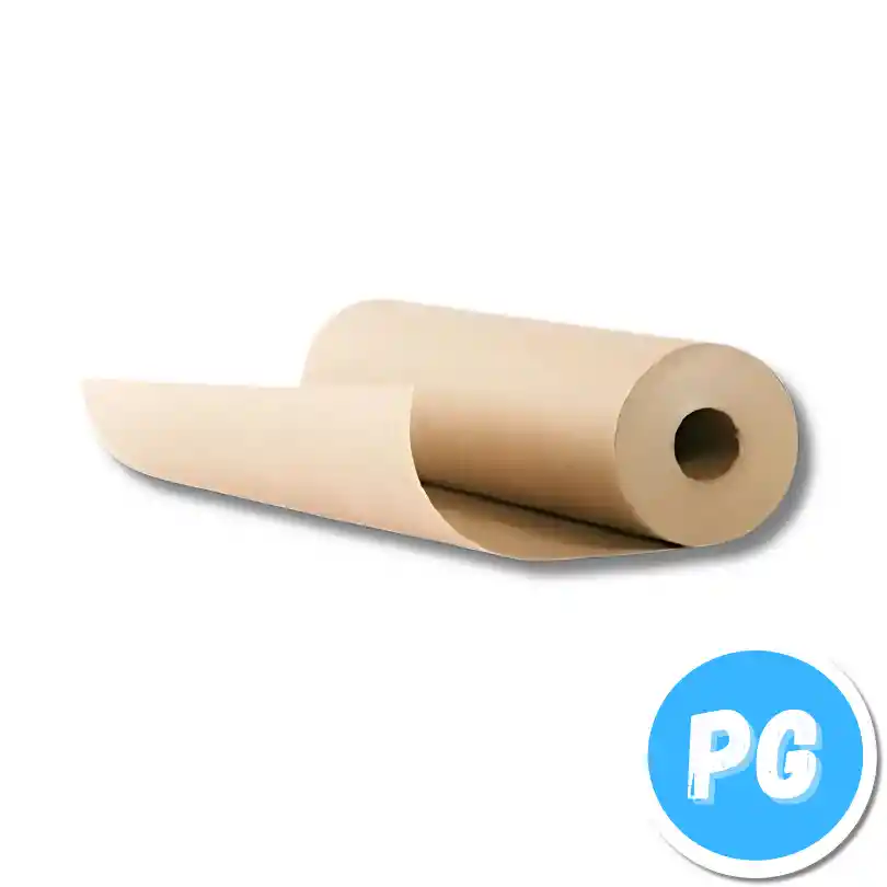 Rollo De Papel Kraft 60 Gramos Continuo De 18 Pulgadas De Alto X180 Metros De Largo