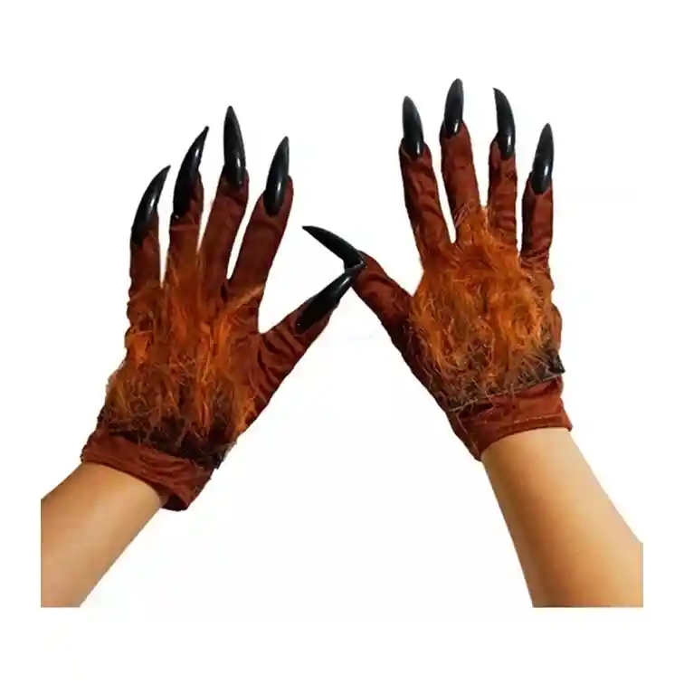 Guantes Hombre Lobo Garras Halloween Disfraz Accesorios