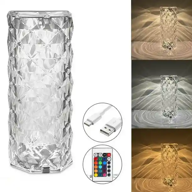 Lámpara De Mesa Led Decorativa Con Ambiente Cálido