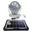 Ventilador Solar Con Lampara 2 Velocidades Led Y Panel Solar Gd-8027