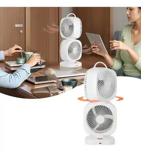 Ventilador De Torre Giratorio Xhs-02 Con Carga Usb