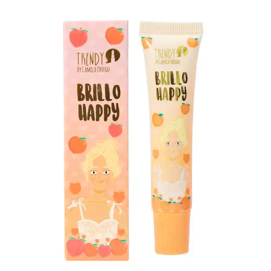 Brillo Para Labios Happy Bht1331 Tono 02 Naranja