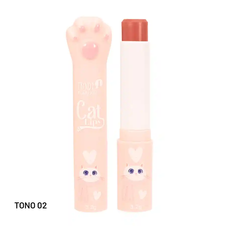 Labial En Barra Hidratante Cat Lips Lcl1577 Tono 02