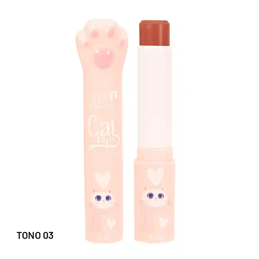 Labial En Barra Hidratante Cat Lips Lcl1577 Tono 03