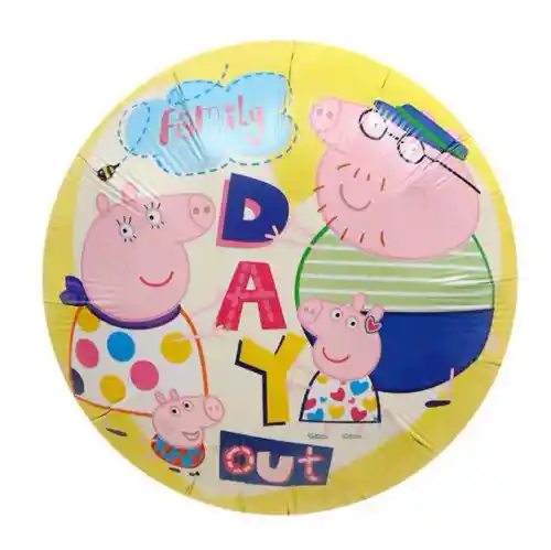 Globo Pepa Pig Family Day Out 18 Pulgadas (sin Inflar)