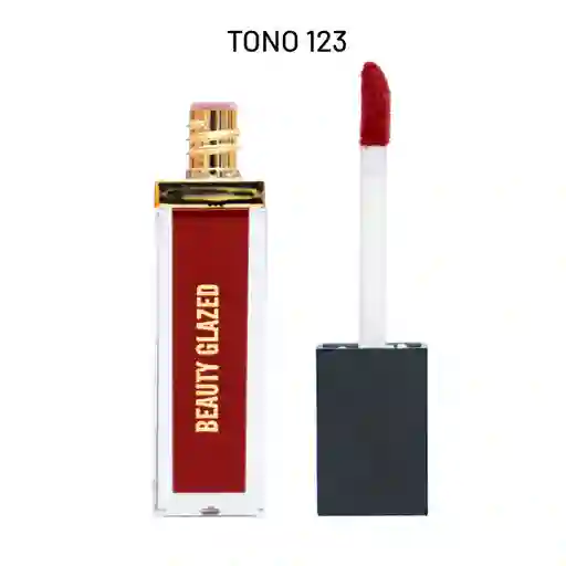 Labial Mini Matte Beauty Glazed Red B31 Tono 123