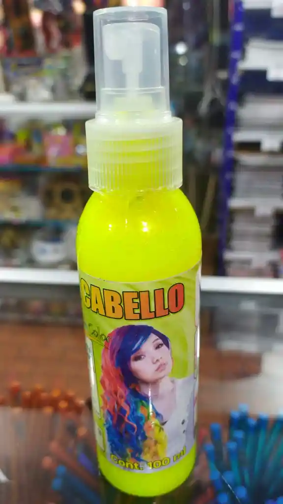 Laca Para Cabello Color Amarillo De 100 Ml