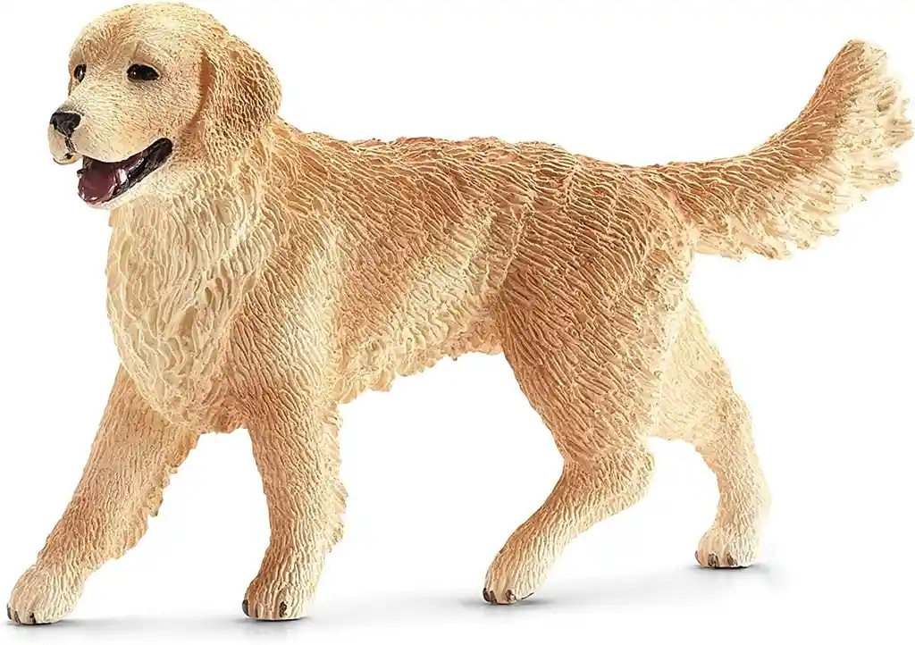 Figura Animales Golden Retriever Pintado A Mano Schleich