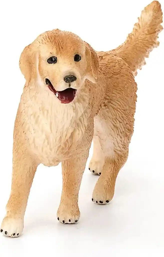 Figura Animales Golden Retriever Pintado A Mano Schleich