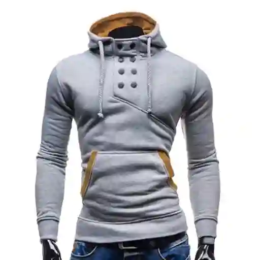 Buso Cuello 8 Botones Gnrc Hombre-gris