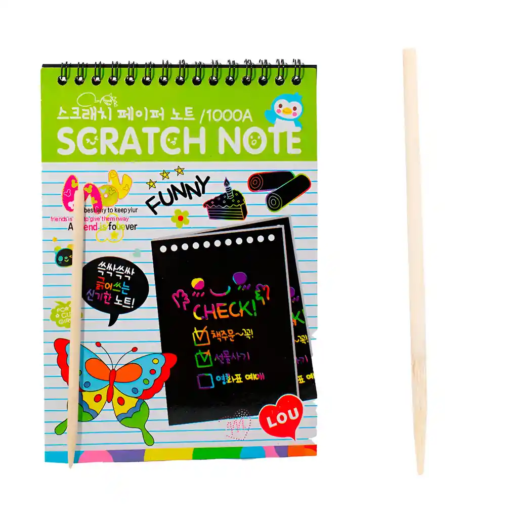 Libro Agenda Para Dibujar Raspar Y Colorear Raspa En Colores