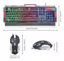 Teclado Para Pc Gamer Set Mouse 6 Botones Edicion Especial