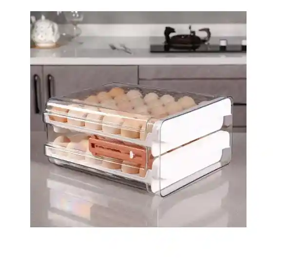 Porta Huevos Para Cocina Refrigerador Organizador 60 Huevos