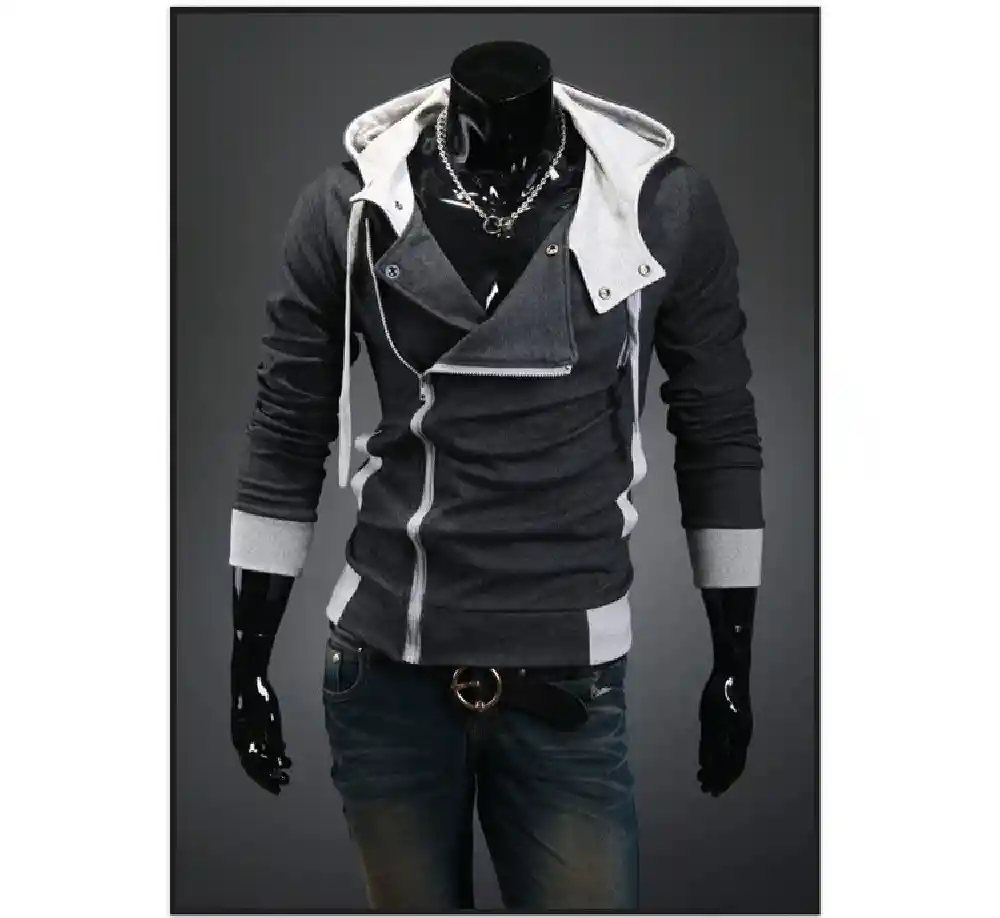 Buso Chaqueta Cierre Lateral Gnrc-gris Oscuro