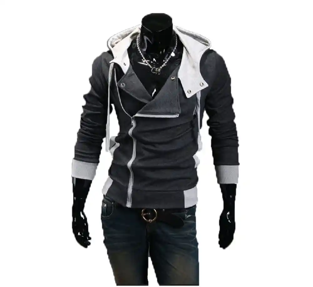 Buso Chaqueta Cierre Lateral Gnrc-gris Oscuro