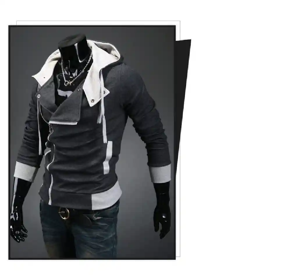 Buso Chaqueta Cierre Lateral Gnrc-gris Oscuro