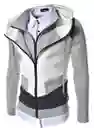 Chaqueta Hombre Gnrc Buso Doble - Gris Claro