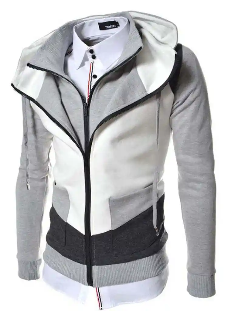 Chaqueta Hombre Gnrc Buso Doble - Gris Claro