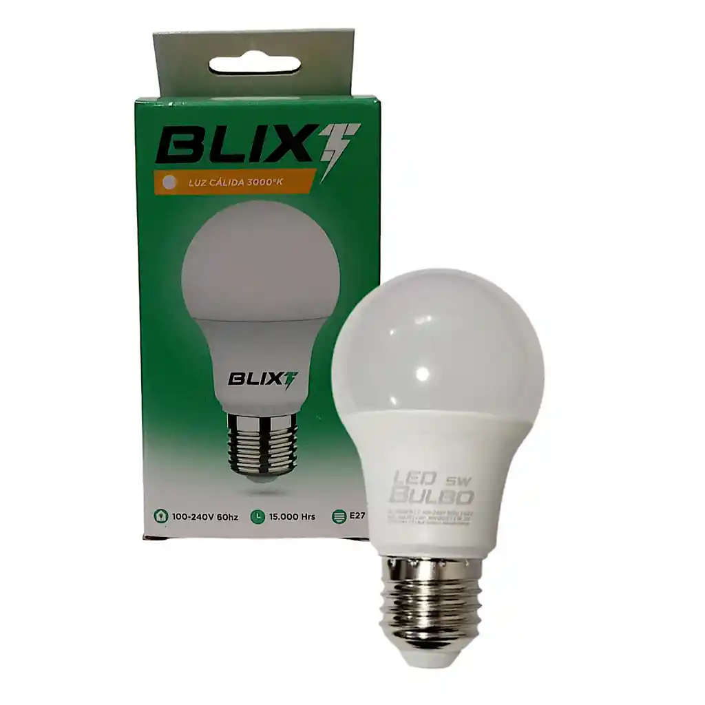 Bombillo Luz Calida 3000k Led 5w Eco Blix Bulbo