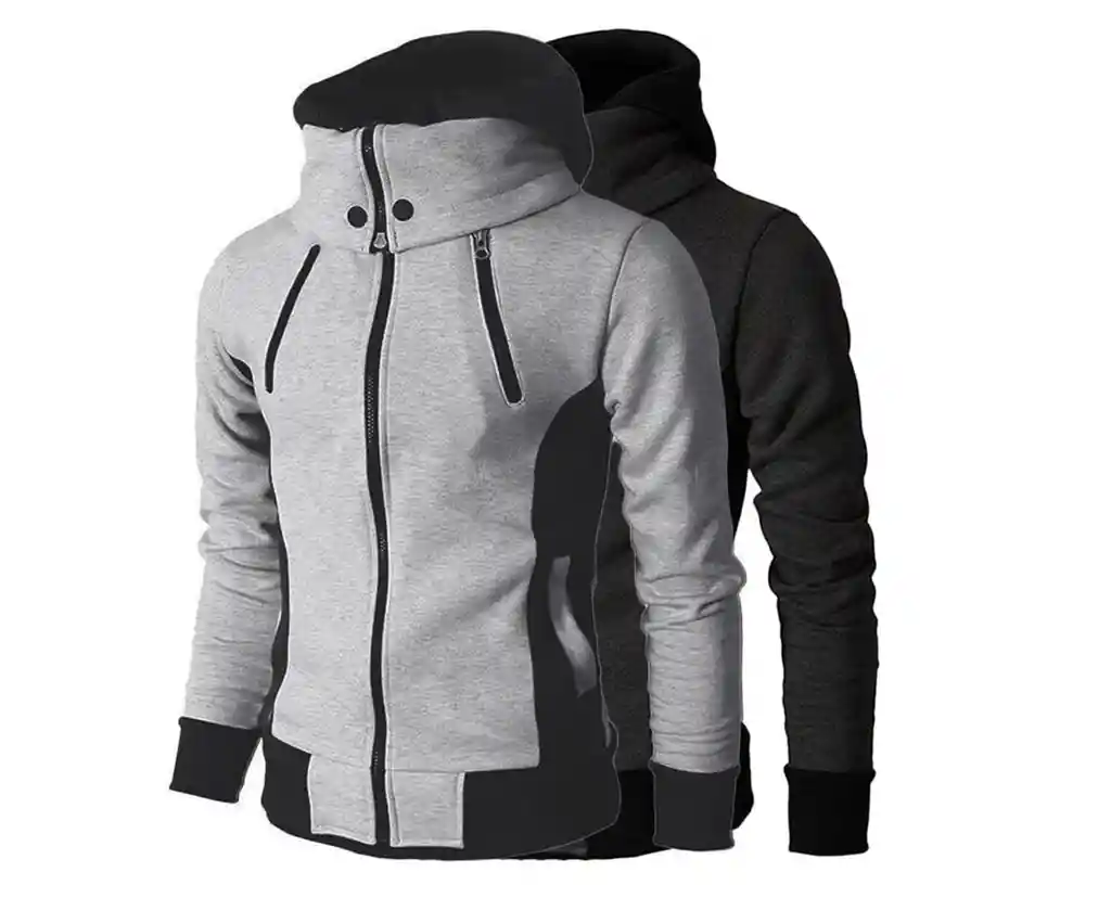 Chaqueta Hombre Gnrc Buso Doble - Gris Claro