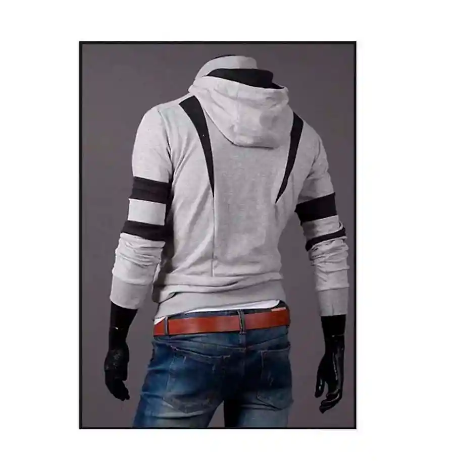 Chaqueta Hombre Algodon Perchado Gnrc Buso Colmillos - Gris