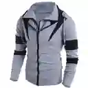 Chaqueta Hombre Algodon Perchado Gnrc Buso Colmillos - Gris