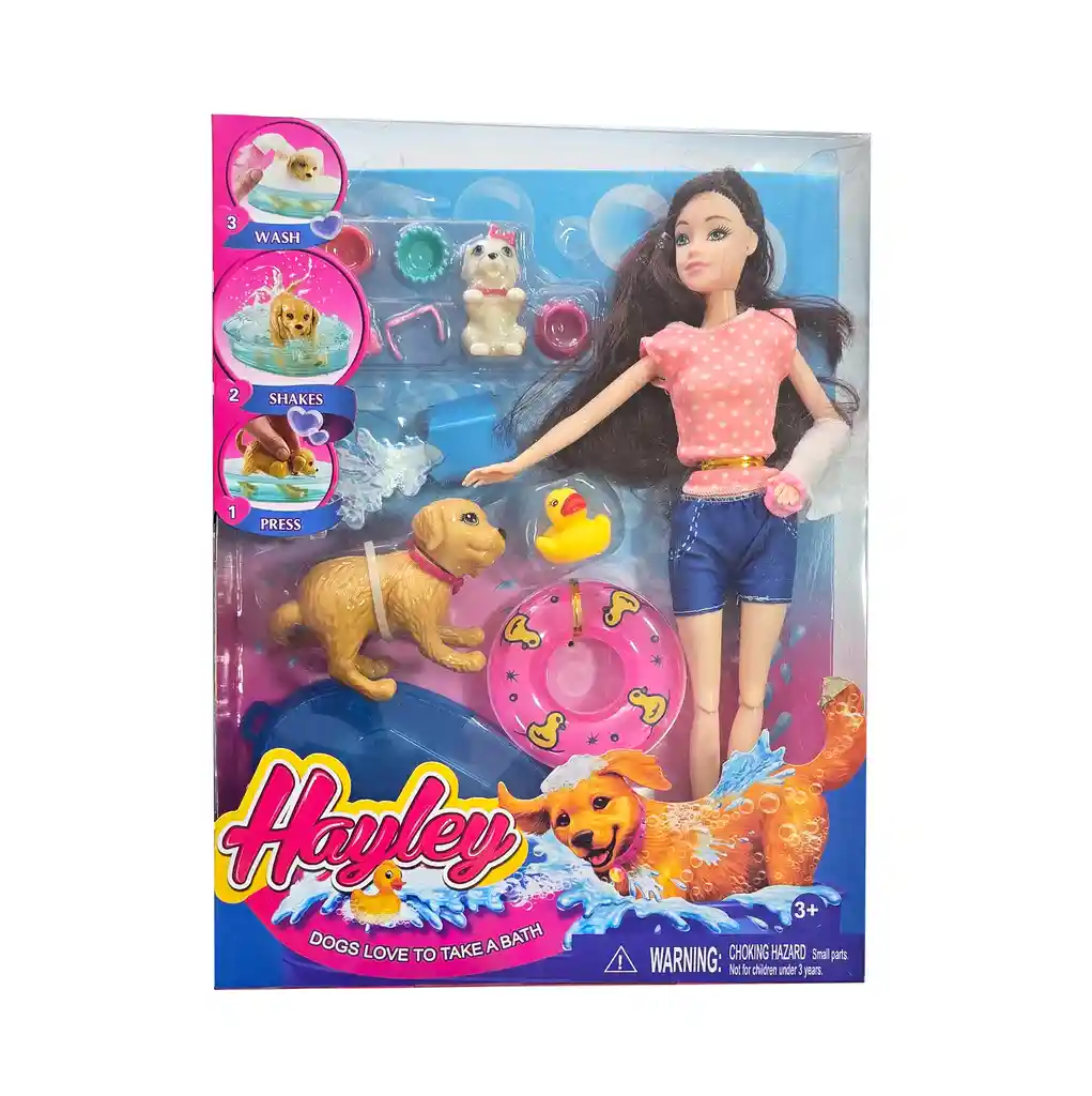 Muñeca Mascotas Accesorios Cuidado Juguete Niñas Interactivo