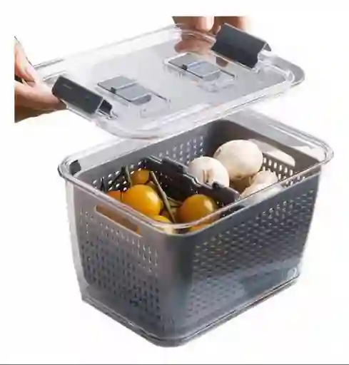 Organizador Conservador Alimentos Escurridor Canasta 4.5lt