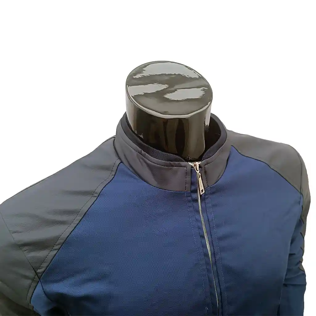 Chaqueta Hombre Cuero Drill - Azul