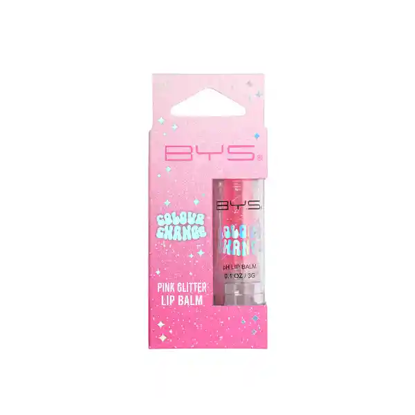 Bálsamo Labial Bys Colour Change Ph Pink Glitter Lip Balm