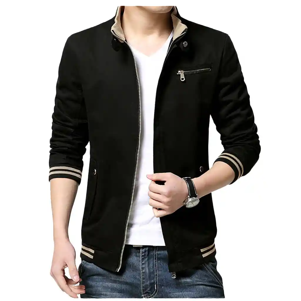 Chaqueta Hombre Drill - Negro