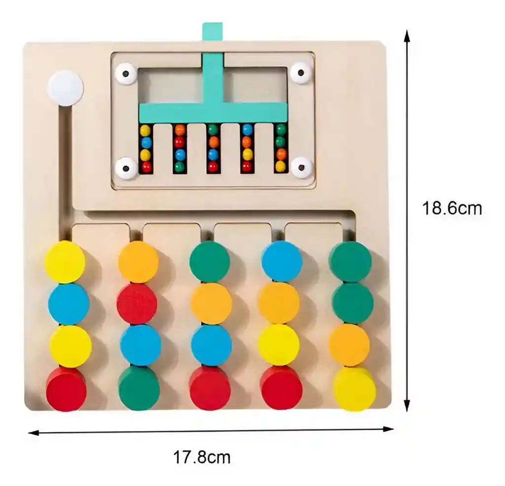 Juego Tablero Colores Encastre Figuras Logica Desarrollo