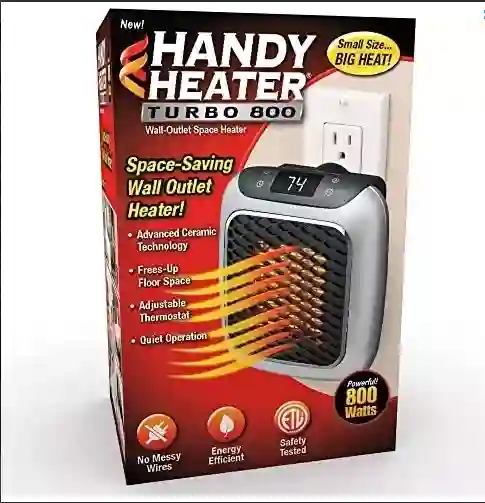 Calentador De Espacio Pequeño Handy Heater Turbo 800