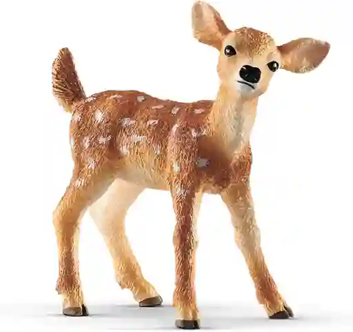 Figuras Coleccionables Cervatillo Cola Blanca Pintada A Mano Schleich