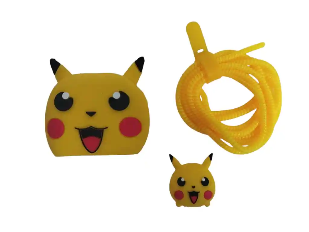 Protector De Cargador Completo Para Iphone Diseño Pikachu