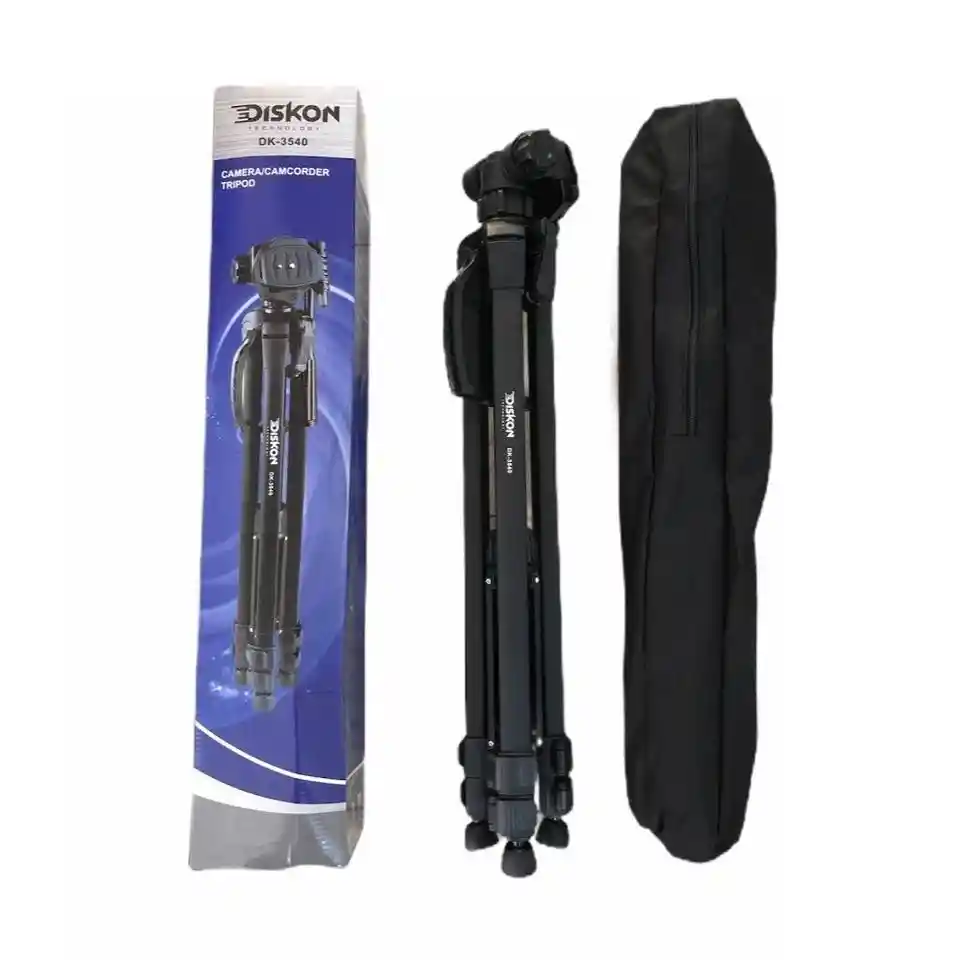 Tripode Profesional Diskon Dk3540 /tripode Profesional Para Camara Y Celular Dk 3540