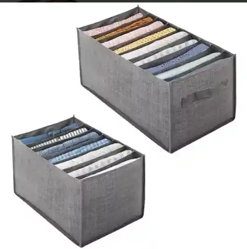 Cajón Organizador Separador Ropa Tela Camisas 9 Divisiones