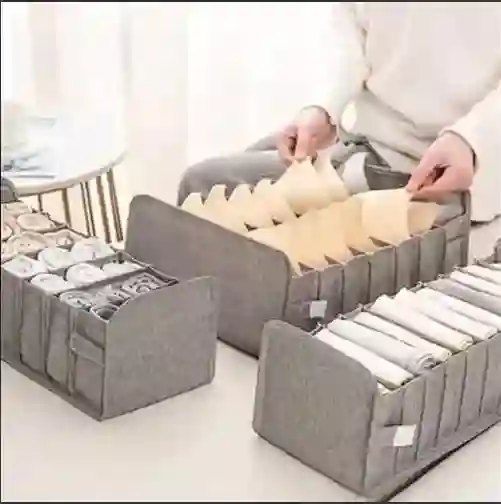 Cajón Organizador Separador Ropa Tela Camisas 9 Divisiones