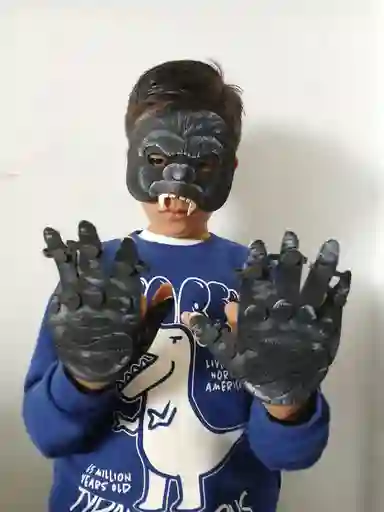 Mascara De Gorilla En Foamy (cara Y Manos)