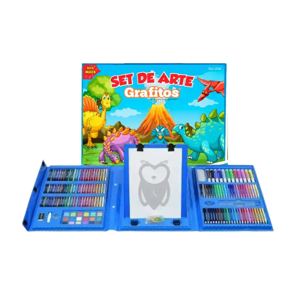 Set De Arte 208 Piezas Grafitos Niño Regalo Regalable