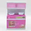 Set De Cocina Barbie Familiar Con Luces Y Sonido Realistas