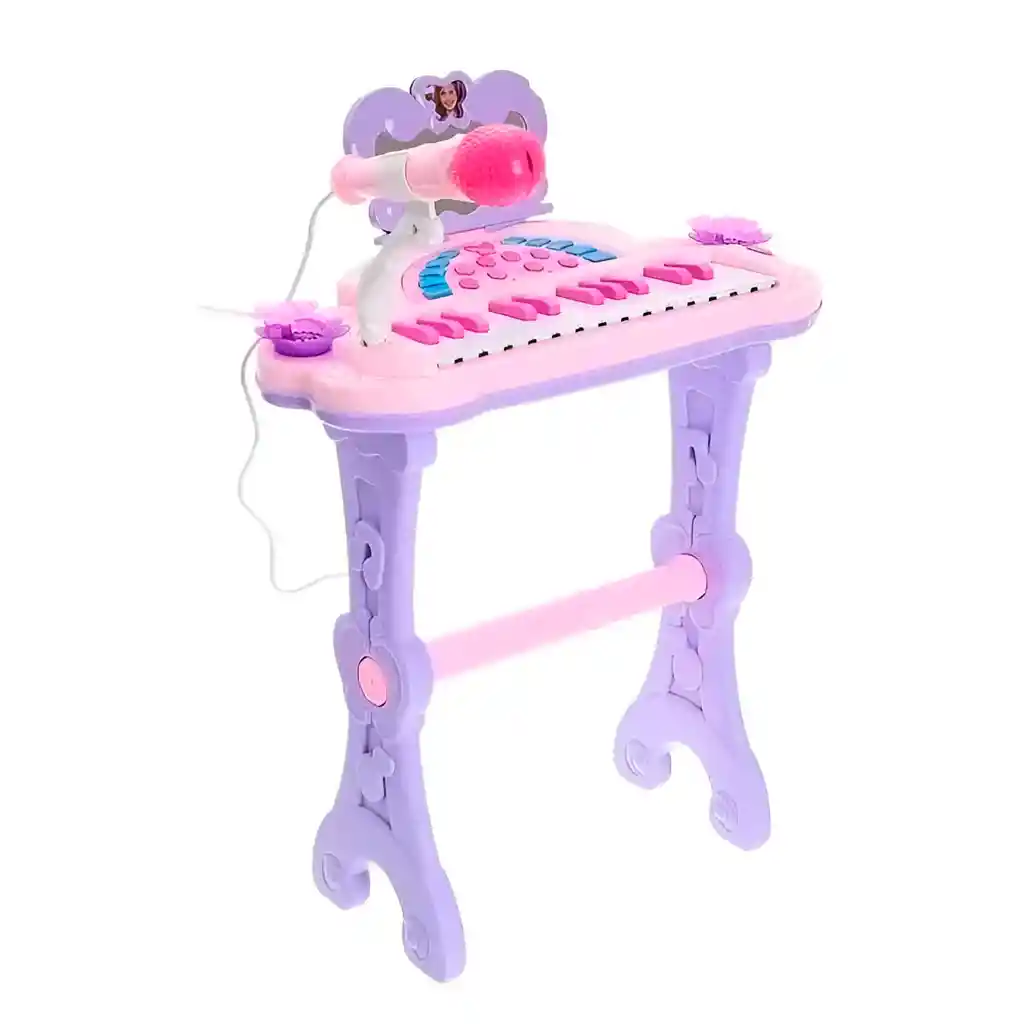 Piano Organeta Teclado Musical Mesa Niña Interactivo + Silla