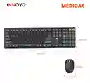 Teclado Para Pc Inalambrico Con Mouse Mikuso Black Edicion