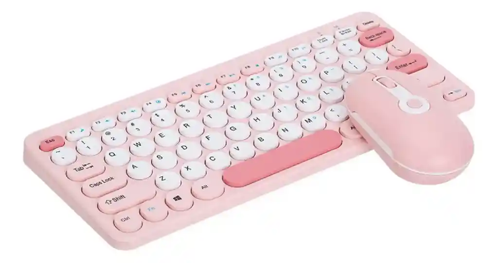 Teclado Pc Mac Mouse Edición Especial Pink Mikuso