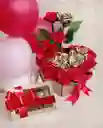 Arreglo De Corazon De Rosas Y Chocolates Enamorado Eterno