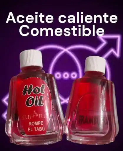 Aceite Caliente Sabor A Fresa Comestible