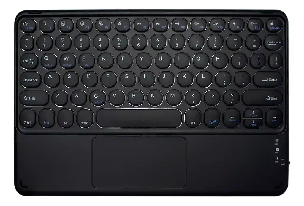 Teclado Pc Mac Tv Bluetooth Touchpad Black Tetra Pak Innovo