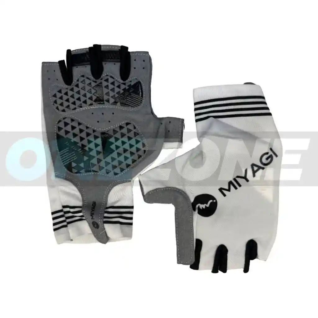 Guantes Ciclismo, Training Miyagi Deportivo-m018719/ Blanco-talla: S